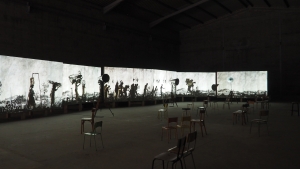 instalación More Sweetly Play the Dance de William Kentridge